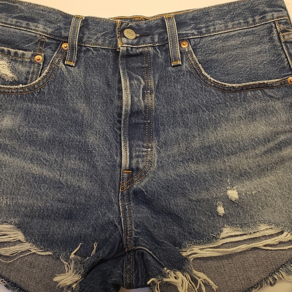Levis 501 High Rise Short Size 29 - Picture 6 of 7